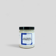 Load image into Gallery viewer, Southern Hospitality- This candle is a just the right amount of peach, green, jasmine, musk, & vanilla.