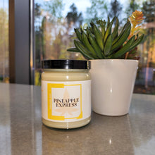 Load image into Gallery viewer, Pineapple Express Candle- This candle is the perfect blend of Hemp &amp; Pineapple.