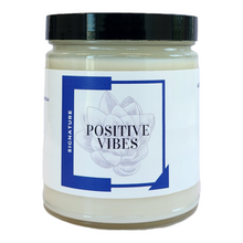 Load image into Gallery viewer, Positive Vibes Candle-Keep your energy aligned with the balancing scent of sage and citrus promoting great aroma vibrations.