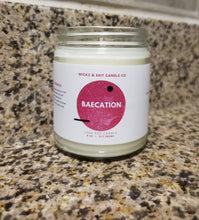 Load image into Gallery viewer, Baecation candle- Swaying in a hammock with your love as a breeze of woods, amber, musk and citrus caresses your senses.