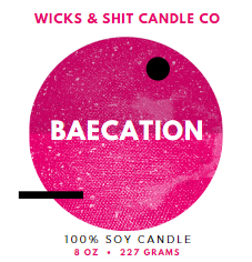 Baecation candle- Swaying in a hammock with your love as a breeze of woods, amber, musk and citrus caresses your senses.