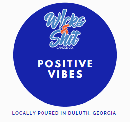 Positive Vibes Candle-Keep your energy aligned with the balancing scent of sage and citrus promoting great aroma vibrations.