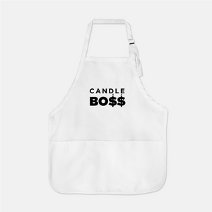 Candle Boss White Apron